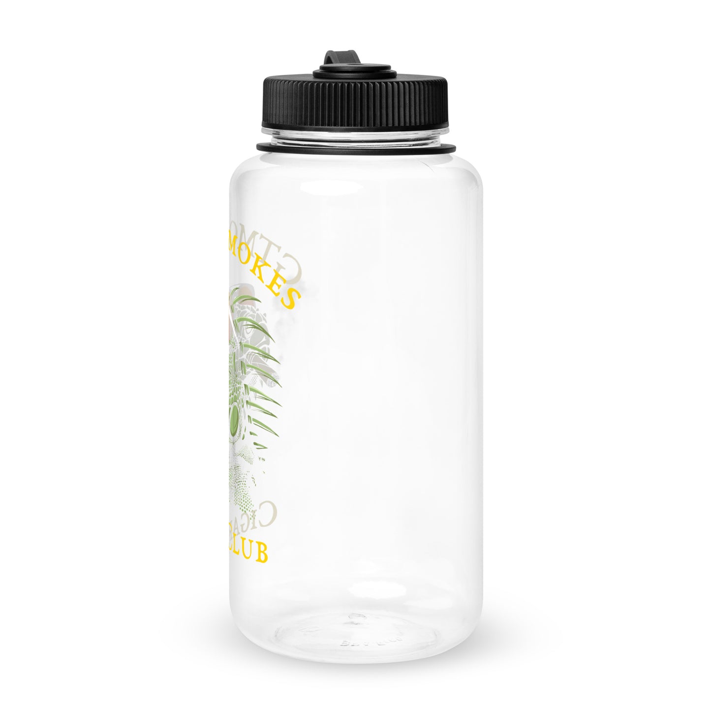 Wide mouth plastic water bottle