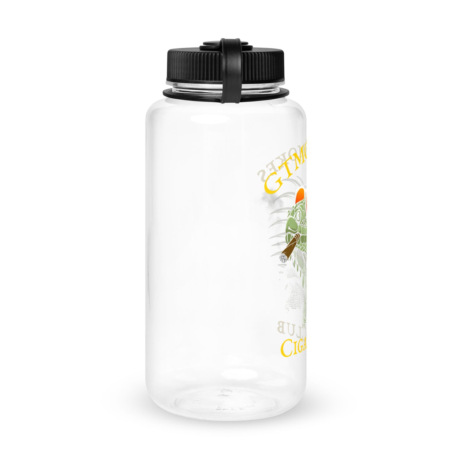 Wide mouth plastic water bottle